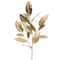 Tige de 82,5 cm en feuilles de magnolia métallisées dorées par Ashland